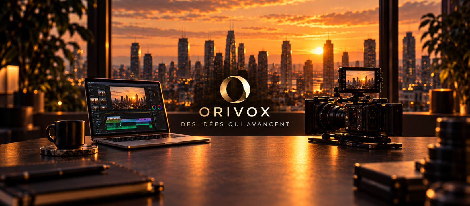 Bannière ORIVOX — studio de création vidéo face à la ville